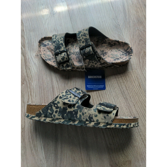 Birkenstock Arizona All Over Camo Sandals Vegan Rare - Picture 1 of 12